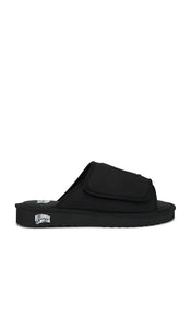 Billionaire Boys Club Astrowalker Slides in Black | Men's Sandals & Slides in Black