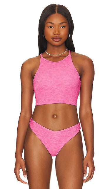 BEACH RIOT Anna Bikini Tank Top in Pink - BEACH RIOT Haut de bikini Anna en rose - BEACH RIOT Anna 粉色比基尼背心 - BEACH RIOT Anna Bikini-Tanktop in Rosa - BEACH RIOT Anna 비키니 탱크탑 핑크 색상 - Canotta bikini BEACH RIOT Anna in rosa