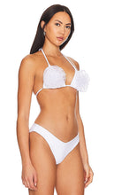 BEACH RIOT Blossom Bikini Top in White