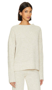 BEACH RIOT Callie Sweater in Cream