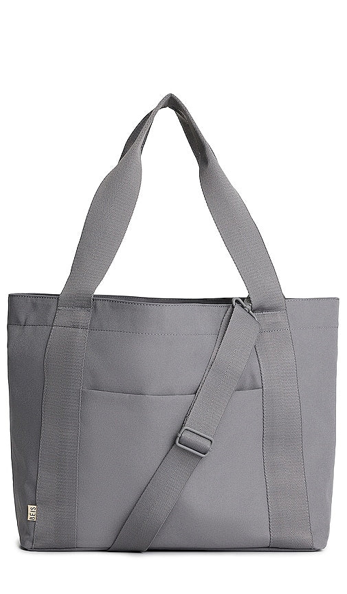 BEIS The BEISICS Tote in Grey - BEIS Le cabas BEISICS en gris - BEIS BEISICS 灰色托特包 - BEIS Die BEISICS-Tasche in Grau - BEIS BEISICS 토트 그레이 색상 - BEIS La borsa BEISICS in grigio