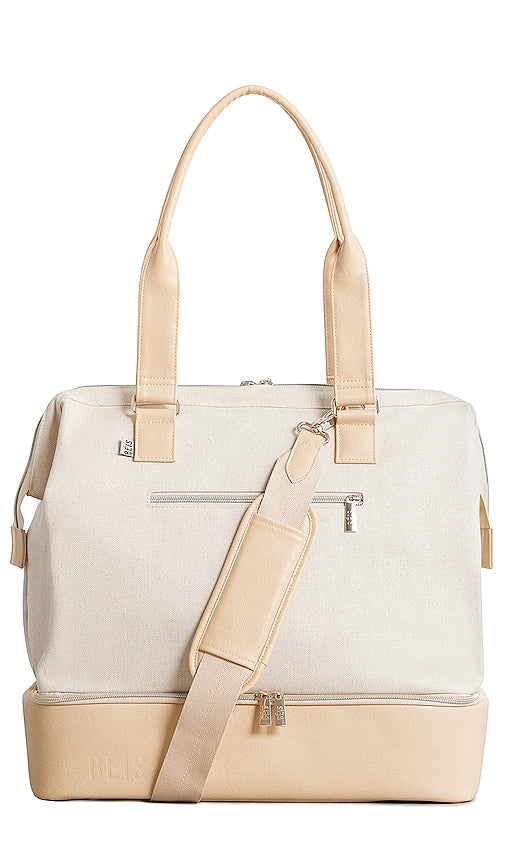 BEIS The Mini Weekend Bag in Beige