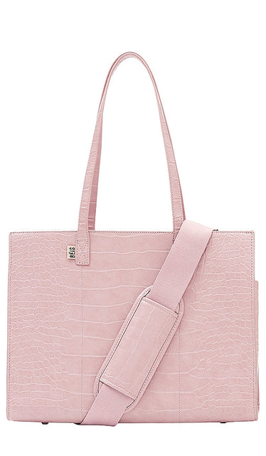 BEIS Croc Work Tote in Pink