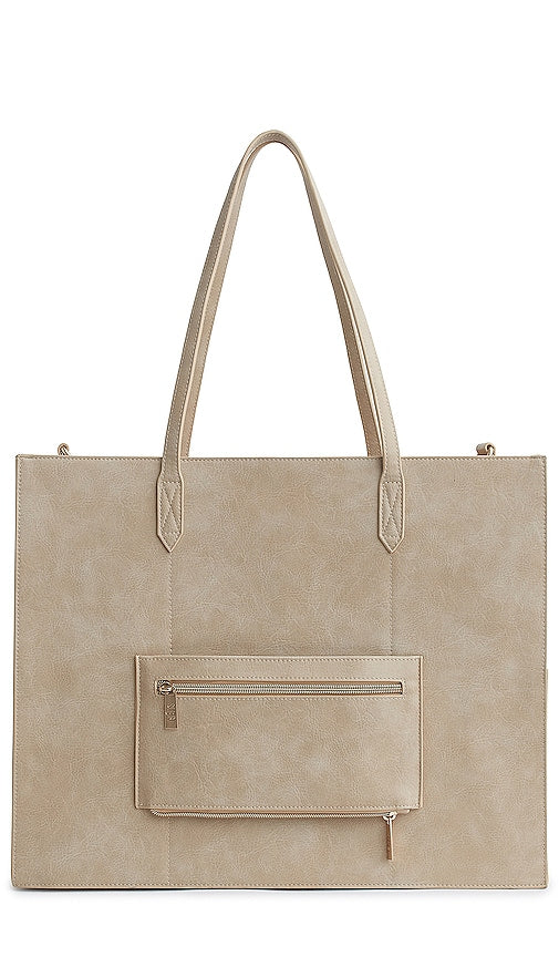 BEIS The Large Work Tote in Beige