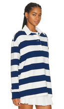 BEVERLY HILLS x REVOLVE Beverly Hills Oversized Long Sleeve Rugby Tee in Navy