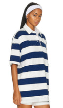 BEVERLY HILLS x REVOLVE Oversized Short Sleeve Rugby Tee in Navy