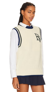 BEVERLY HILLS x REVOLVE Collegiate Vest in Ivory