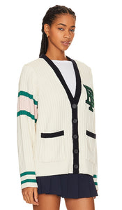 BEVERLY HILLS x REVOLVE Collegiate Cardigan in White