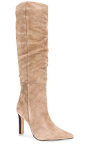 BLACK SUEDE STUDIO Amal Slouch Boot in Taupe