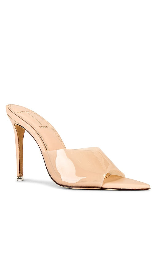 BLACK SUEDE STUDIO Bella High Heel Mule in Beige