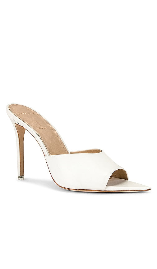 BLACK SUEDE STUDIO Bella Mule in White
