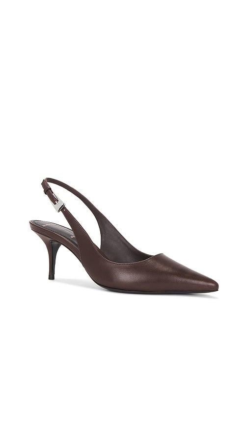 BLACK SUEDE STUDIO Branca 65 Pump in Chocolate