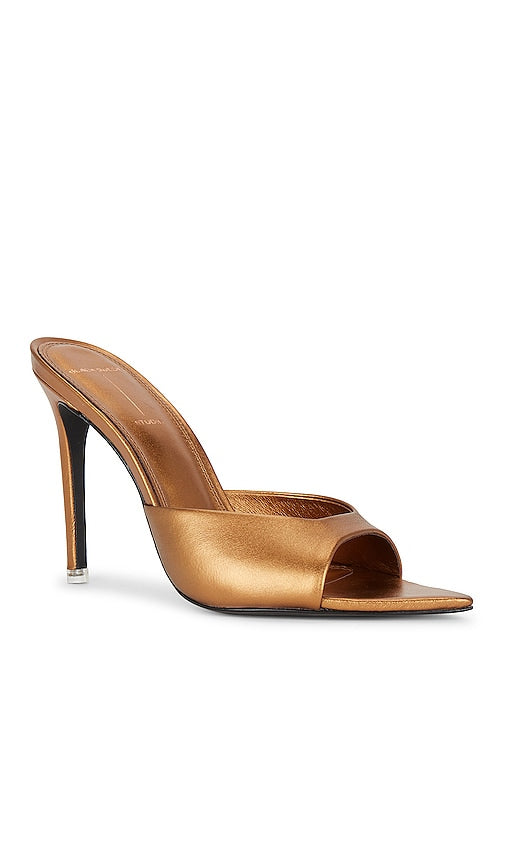 BLACK SUEDE STUDIO Brea Mule in Metallic Bronze
