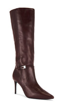 BLACK SUEDE STUDIO Elodie 100 Boot in Burgundy