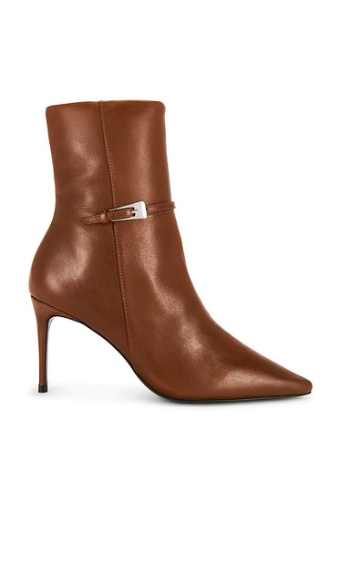 BLACK SUEDE STUDIO Elodie 80 Boot in Brown | Cappucino Ankle Boots for Women
