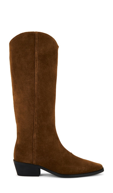 BLACK SUEDE STUDIO Lane Boot in Brown | Tobacco Knee-High Boots for Women