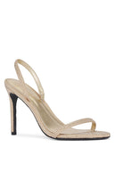 BLACK SUEDE STUDIO Luciana Sandal in Metallic Gold