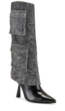 BLACK SUEDE STUDIO Martine Cargo Boot in Black