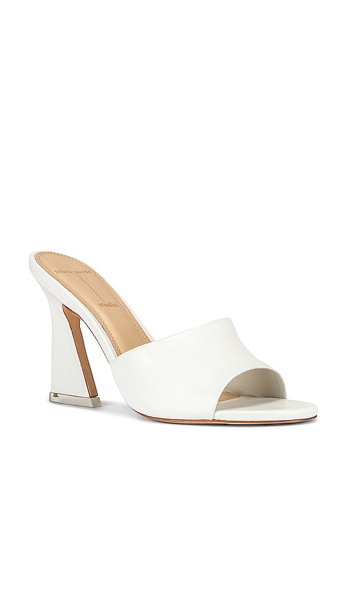 BLACK SUEDE STUDIO Nadya Mule Sandal in White