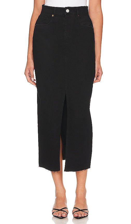 BLANKNYC Denim Pencil Skirt in Black