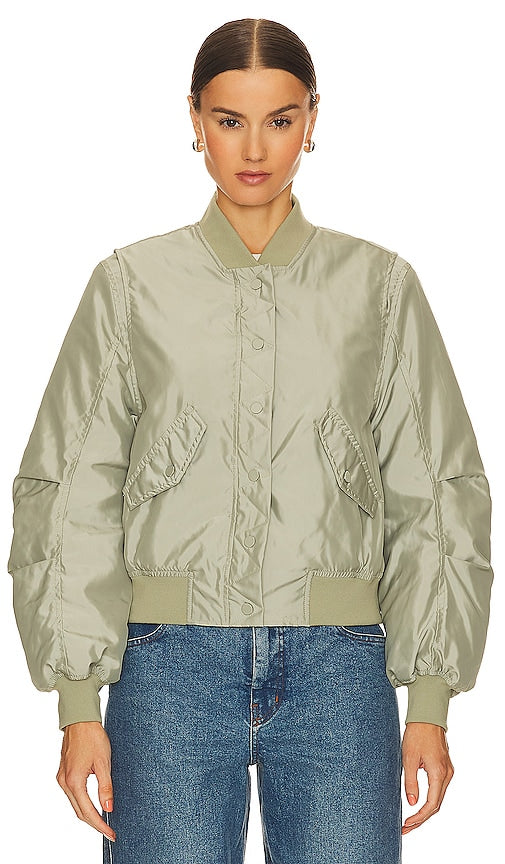 BLANKNYC Bomber Jacket in Sage