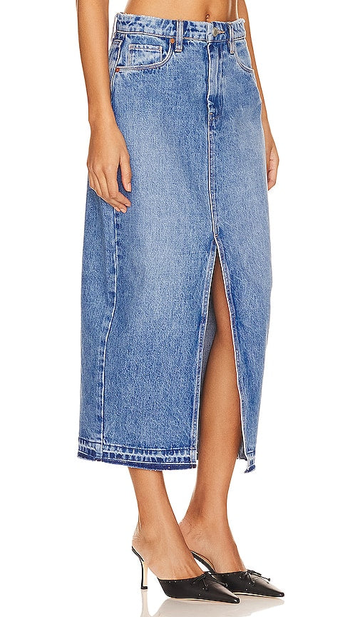 BLANKNYC Denim Pencil Skirt in Blue