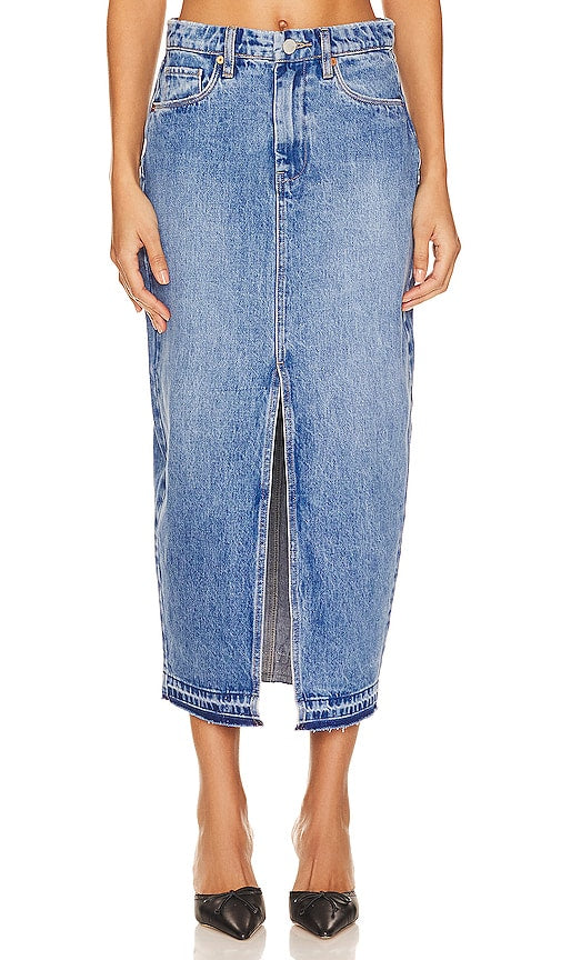 BLANKNYC Denim Pencil Skirt in Blue - BLANKNYC Jupe crayon en jean en bleu - BLANKNYC 蓝色牛仔铅笔裙 - BLANKNYC Jeans-Bleistiftrock in Blau - BLANKNYC 데님 펜슬 스커트블루 색상 - Gonna a tubino in denim BLANKNYC in blu