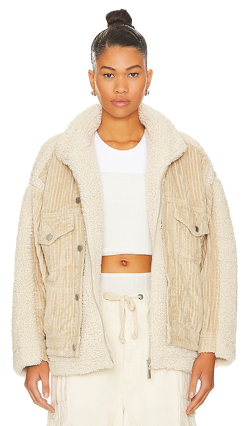 BLANKNYC Double Glazed Jacket in Beige