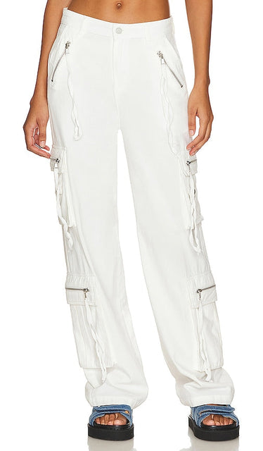 BLANKNYC Franklin Rib Cage Oversized Pant in Cream - BLANKNYC Pantalon surdimensionné Franklin Rib Cage en crème - BLANKNYC Franklin Rib Cage 奶油色大廓形长裤 - BLANKNYC Franklin Rib Cage Übergroße Hose in Creme - BLANKNYC 프랭클린 립 케이지 오버사이즈 팬츠 - Pantaloni oversize Franklin Rib Cage BLANKNYC in crema