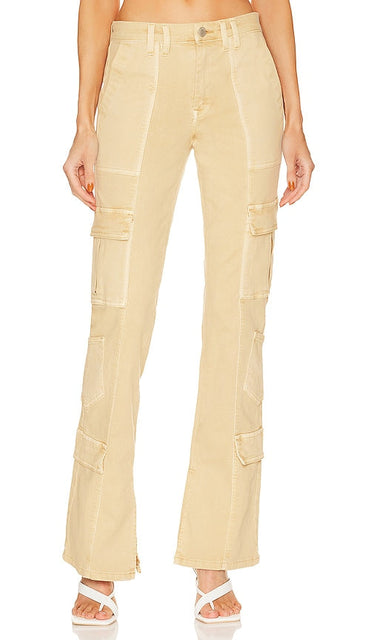 BLANKNYC Hoyt Mini Boot Cut Cargo in Beige - BLANKNYC Hoyt Mini Boot Cut Cargo en Beige - BLANKNYC Hoyt 米色迷你靴形工装裤 - BLANKNYC Hoyt Mini Boot Cut Cargo in Beige - BLANKNYC Hoyt 미니 부츠컷 카고 베이지 색상 - BLANKNYC Hoyt Mini Boot Cut Cargo in beige