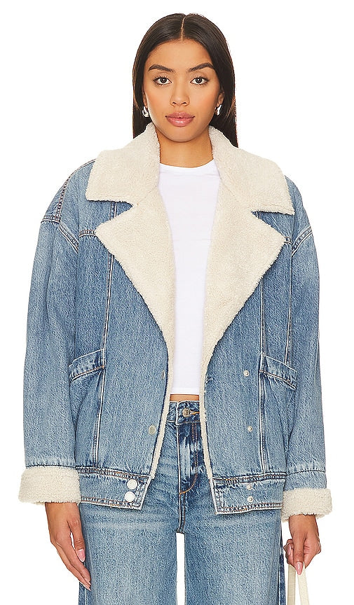 BLANKNYC Oversized Jacket in Blue - BLANKNYC Veste surdimensionnée en bleu - BLANKNYC 蓝色大廓形夹克 - BLANKNYC Übergroße Jacke in Blau - BLANKNYC 오버사이즈 재킷블루 색상 - Giacca oversize BLANKNYC in blu