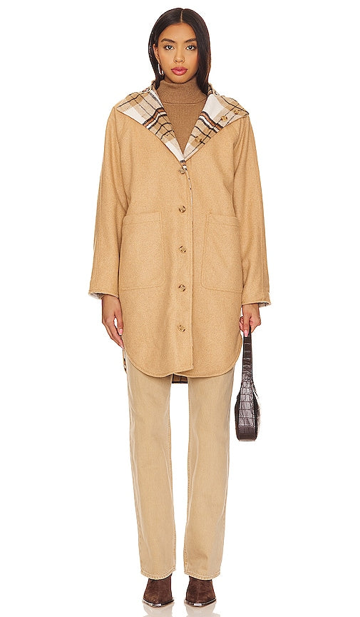 BLANKNYC Reversible Peacoat in Ivory