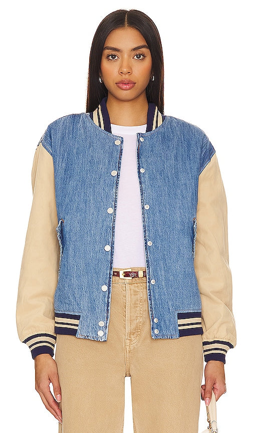 BLANKNYC Varsity Jacket in Blue