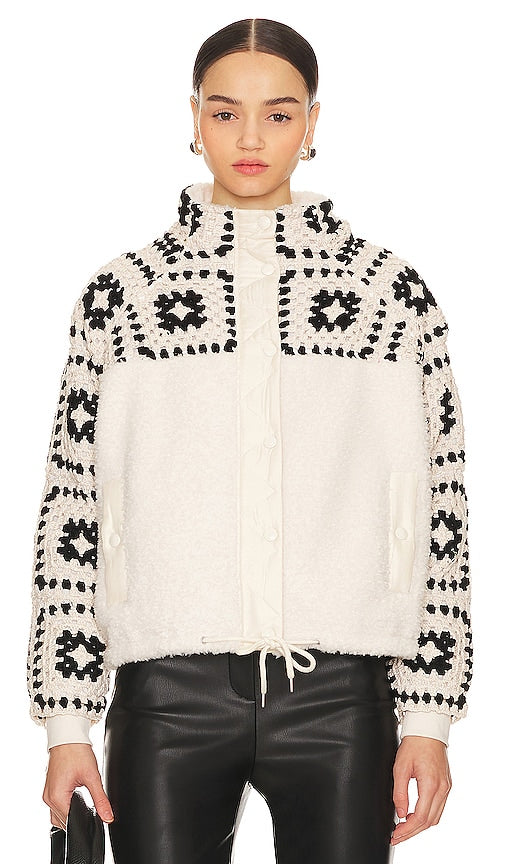 BLANKNYC Zip Up Jacket in White