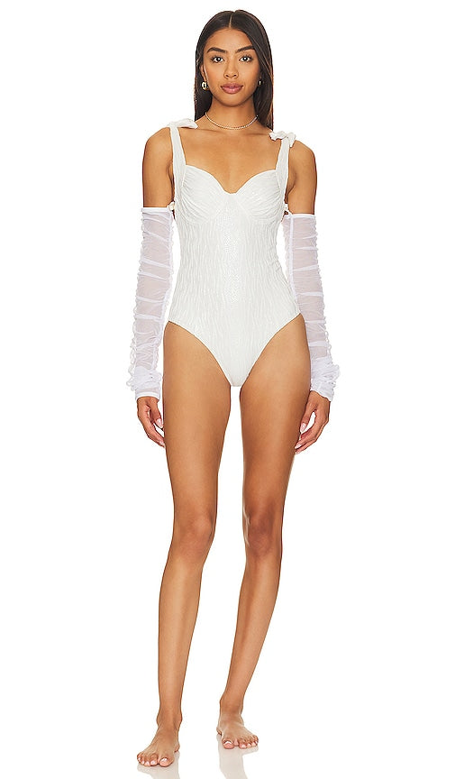 BOAMAR Millie Cheeky One Piece in White - BOAMAR Millie Cheeky One Piece en blanc - BOAMAR Millie Cheeky 白色一件 - BOAMAR Millie Cheeky Einteiler in Weiß - BOAMAR Millie 치키 원피스 화이트 색상 - BOAMAR Millie Cheeky Costume intero in bianco