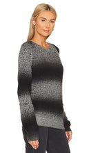 Bobi Ombre Raglan Sweater in Black