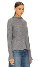 Bobi Turtleneck Sweater Top in Charcoal