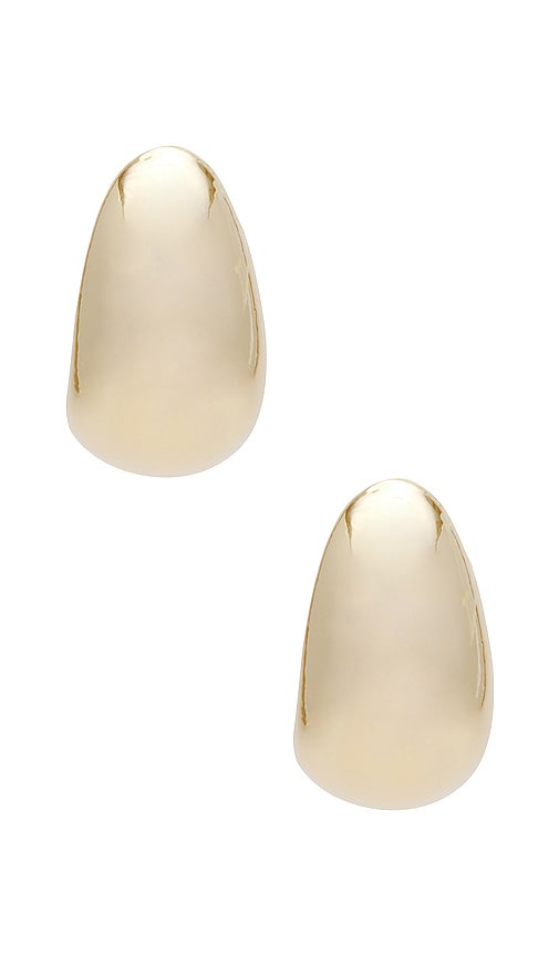 BRACHA Hendrix Baby Dome Hoops in Metallic Gold