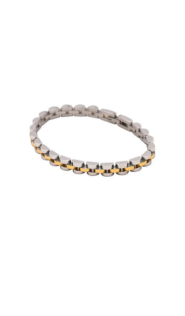 BRACHA Mini Rolly Bracelet in Metallic Silver