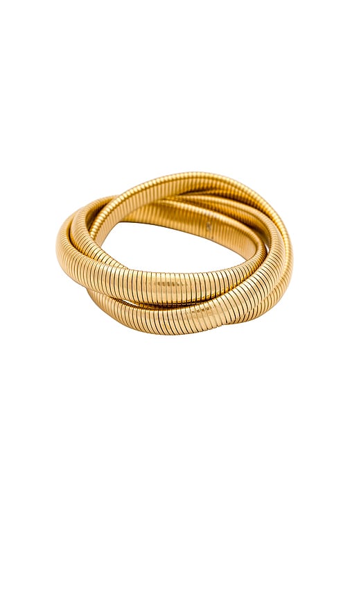 BRACHA She's Bossy Bracelet in Metallic Gold