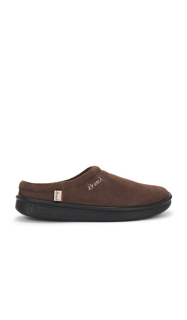 Brunch Derive in Brown | Men's Slippers in Brown Suede