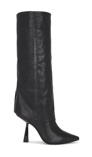 BLACK SUEDE STUDIO Martine Boot in Black | Black Black Boots for Women