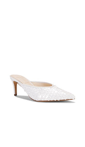 BLACK SUEDE STUDIO Clio 65 Mule in White