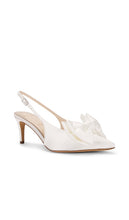 BLACK SUEDE STUDIO Misha 65 Slingback in White