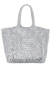 BTB Los Angeles Siena Tote in Metallic Silver