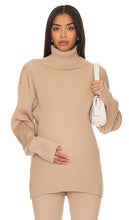 BUMPSUIT Cozy Rib Maternity Sweater in Tan