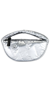 BY FAR Baby Cush Bag in Metallic Silver