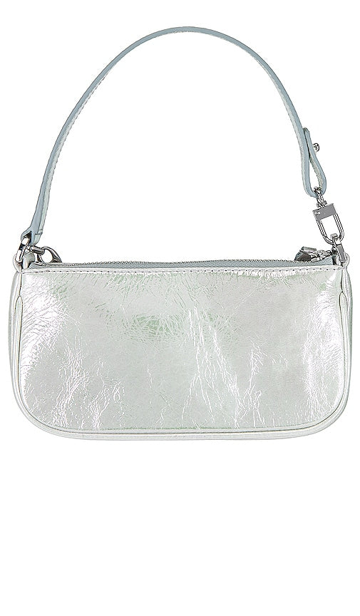BY FAR Mini Rachel Bag in White