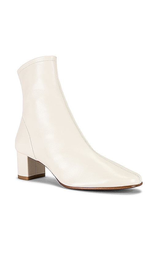 BY FAR Sofia Bootie in Ivory