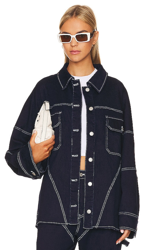 BY.DYLN Cyrus Jacket in Blue - BY.DYLN - Veste Cyrus en bleu - BY.DYLN Cyrus 蓝色夹克 - BY.DYLN Cyrus Jacke in Blau - BY.DYLN 사이러스 자켓 블루 색상 - BY.DYLN Giacca Cyrus in blu